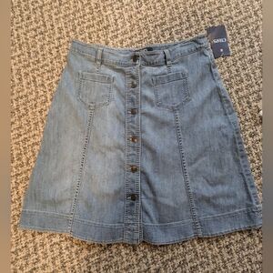 Size 10 denim jean skirt Chaps